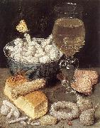FLEGEL, Georg, Still-Life with Bread and Confectionary dg